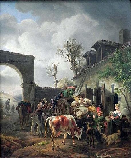 Peter von Hess Plundering Cossacks France oil painting art
